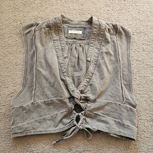 WE THE FREE Women's Tank Top Extra Large Black Cropped Grunge Goth Sexy